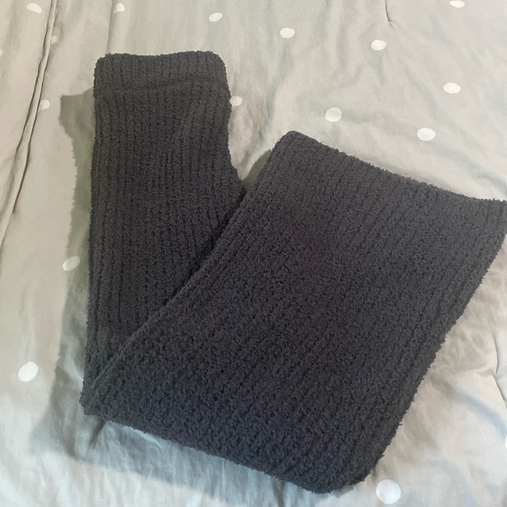 NWT Revolve One gray day high rise cozy flare pants medium